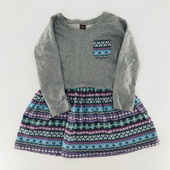 Tea Collection Other - Tea Collection Girls Long Sleeve Dress Size 5